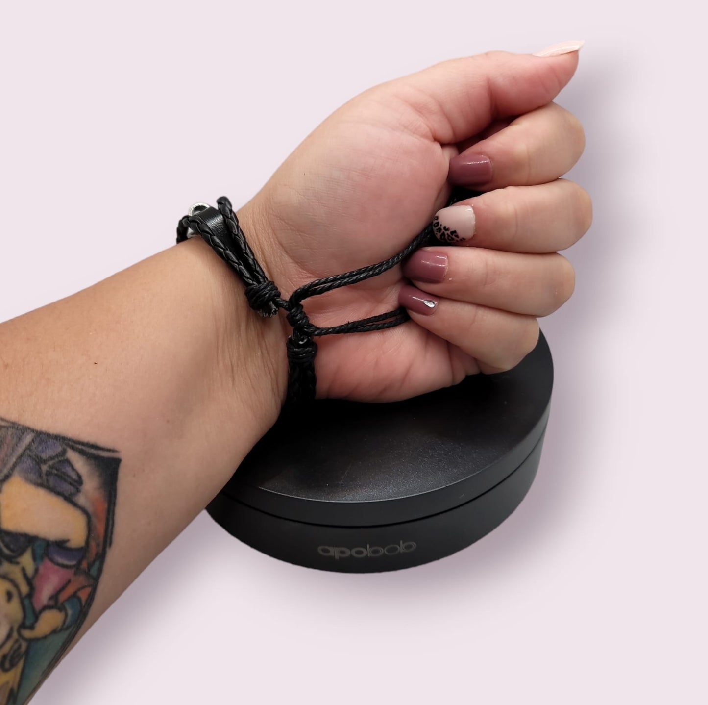 Puerto Rico Leather and Beads Adjustable Bracelet.