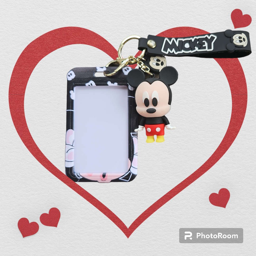 Mickey Mouse keychain and ID holder