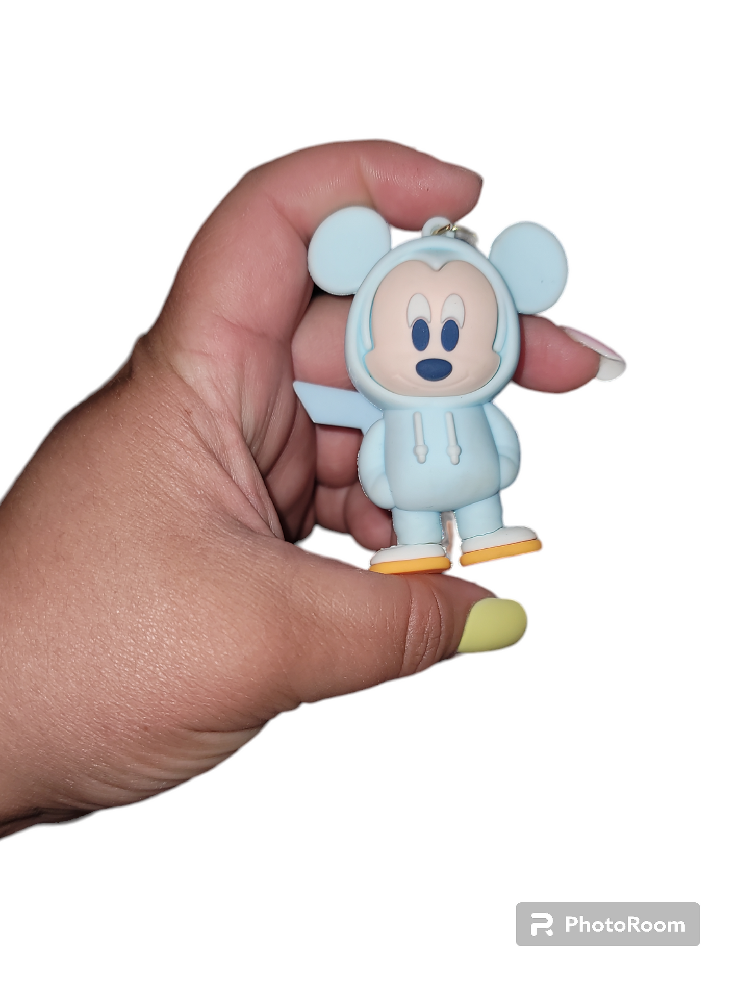 Light Blue Sports Mickey Keychain