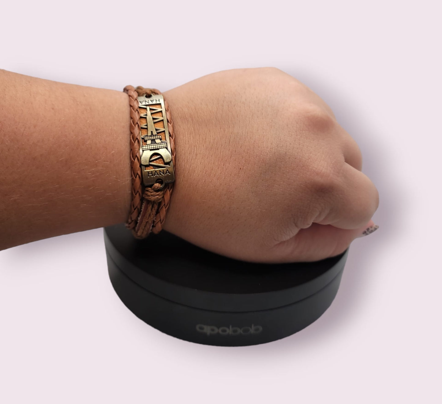 Eiffel tower Leather Adjustable Bracelet.